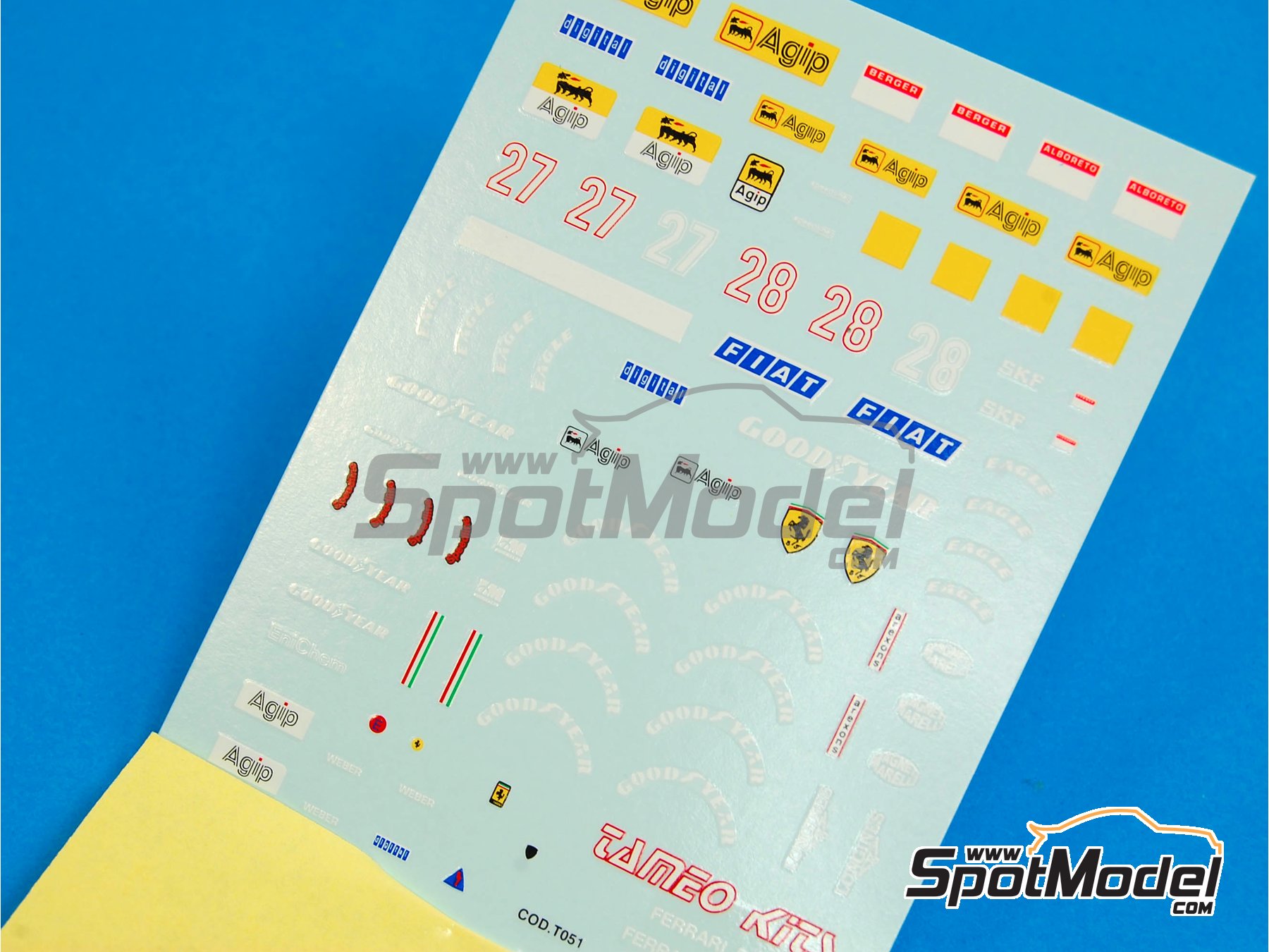 Tameo Kits DK069: Marking / livery 1/43 scale - Ferrari F1